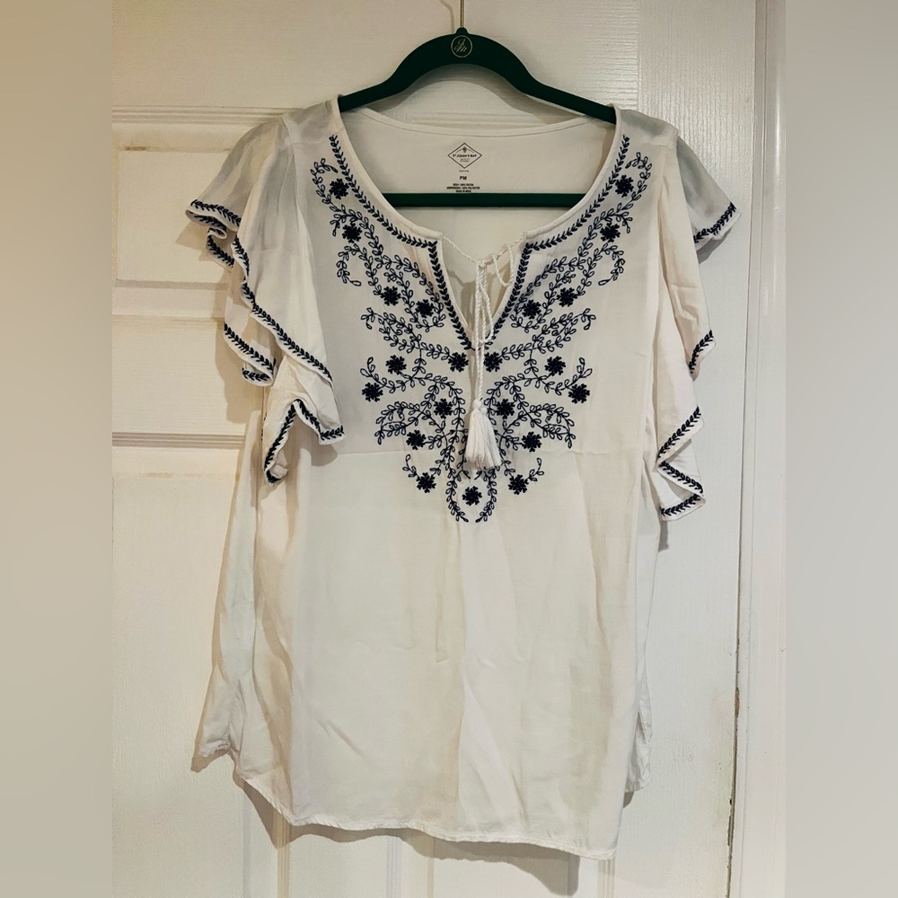 St. John's Bay Boho Top Size Petite Medium
